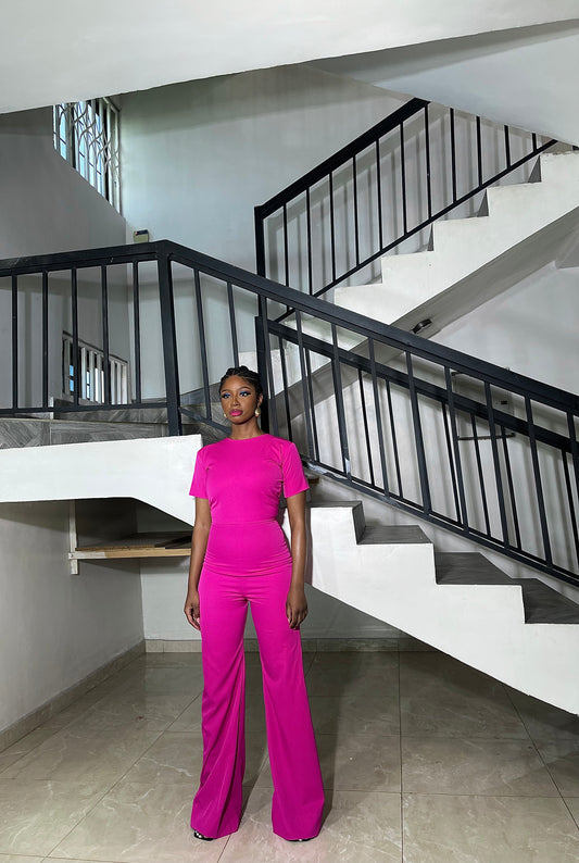 Hot Pink Ajia jumpsuit